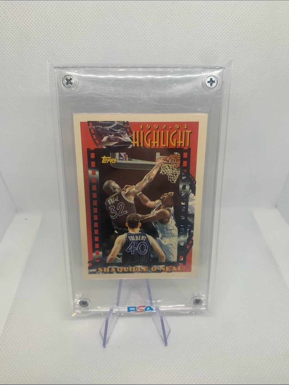 Shaquille O'Neal 1992-1993 NBA Highlights Rookie Card 15x NBA Allstar In Case!!